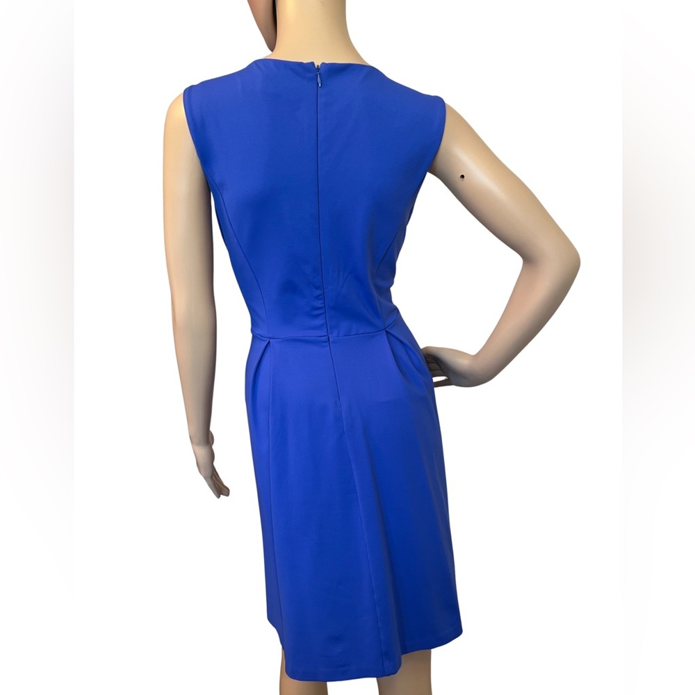 Cynthia Rowley  Size M  EUC Blue Nylon Stretch Sleeveless Knee Length Dress - Picture 5 of 10